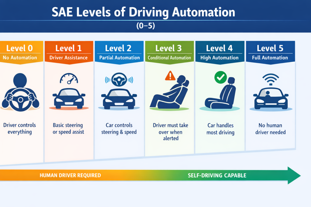 SEA levels of AV 0-5 Driving